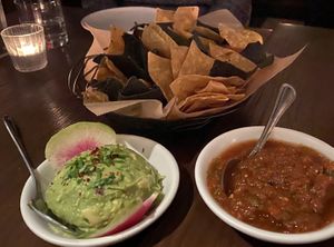 Chips, guacamole and salsa   at Gracias Madre - WeHo in West Hollywood