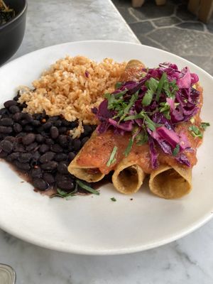 Flautas - so good!  at Gracias Madre - WeHo in West Hollywood