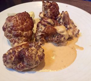 cauliflower with nacho cheese sauce at Gracias Madre - WeHo in West Hollywood