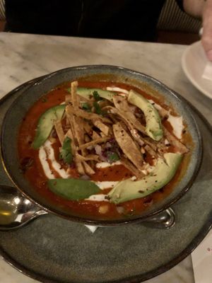 Tortilla soup  at Gracias Madre - WeHo in West Hollywood