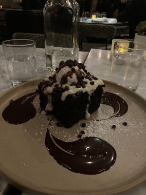 Chocolate olive oil cake  at Gracias Madre - WeHo in West Hollywood