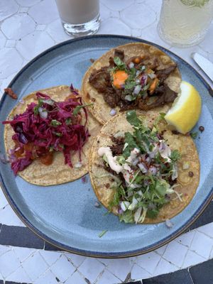 Taco trio  at Gracias Madre - WeHo in West Hollywood