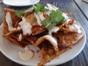 totopos con Chile at Gracias Madre - WeHo in West Hollywood