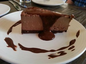 chocolate cheesecake at Gracias Madre - WeHo in West Hollywood
