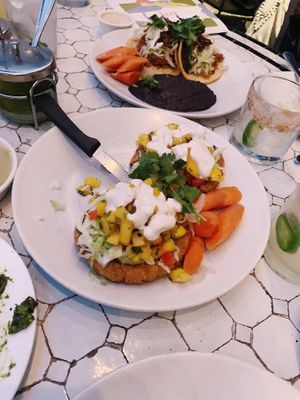 sopes con mango at Gracias Madre - WeHo in West Hollywood