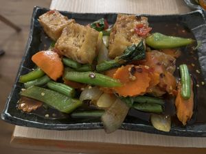 No. 20 veggies with tofu  at Rama Thai in East London