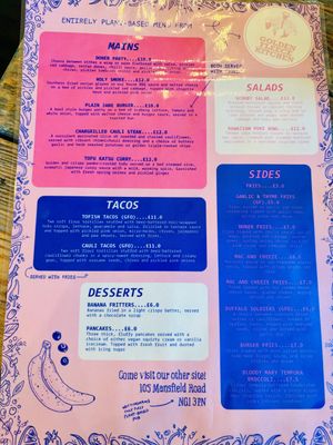 Menu   at Golden Fleece Kitchen @ Hockley Emporium   in Nottingham