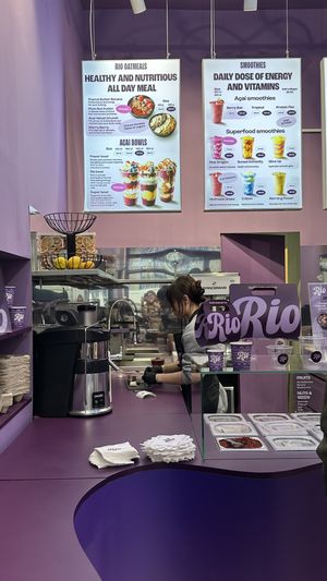 Menu  at RIO AÇAÍ in Prague