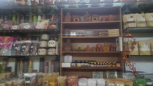 Grocery section at Prakruthi Eco World in Fort Kochi