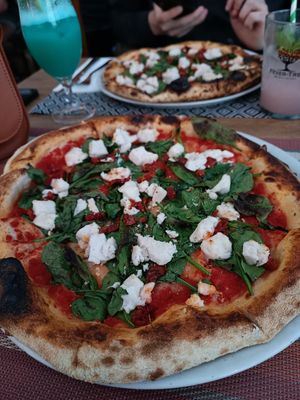 Spinaci Pizza (with Veganaria Cheese) at Alforno Madeira in Machico