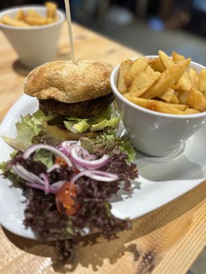 Vegan burger - March ‘25  at The Moody Cow Bistro in Aberaeron