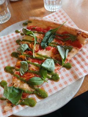 Vegan slice (£4.50) at Gigi's Pizza in Bristol