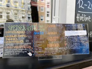 Menu at Vegangster in Rostock