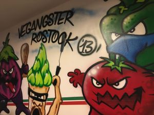 inside at Vegangster in Rostock