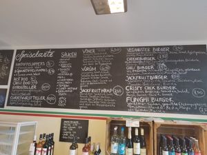 Speisekarte  at Vegangster in Rostock