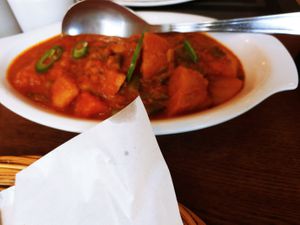 Mix Veg curry at Saffron in Seoul