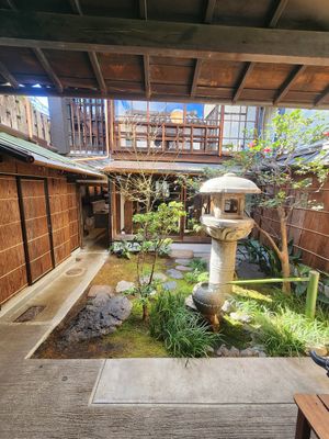 Japanese garden at LE LABO KYOTO 京町家 in Kyoto