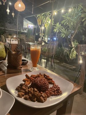 Nasi Campur vegan  at Warung Gayatri in Abang