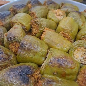 Stuffed bell peppers at Bizim Mutfak in Kirklareli