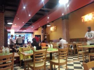 Interior del restaurant. at Green Life in Buenos Aires