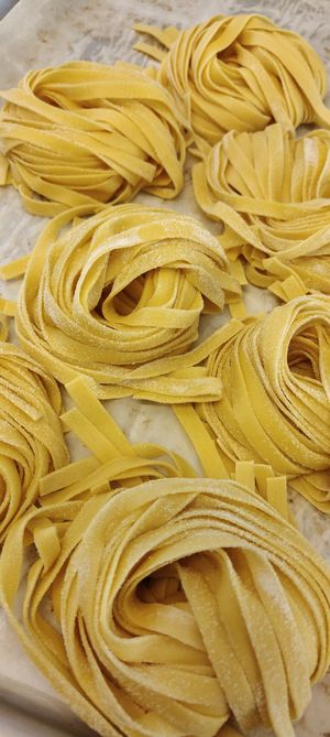 Vegan fresh pasta at Mamma Michela  in Desenzano Del Garda