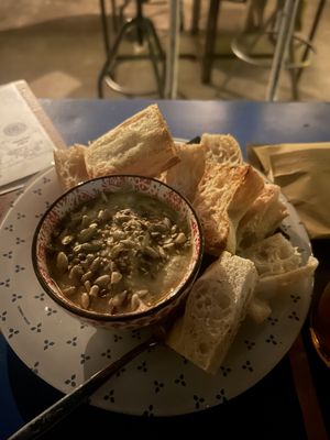 Homemade babaganoush  at Naon  in Porcia