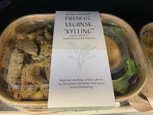 Pasta salad with vegan chicken   at Esso  in Sarpsborg