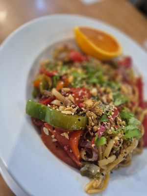 Spicy noodles at El Espejo in La Palma