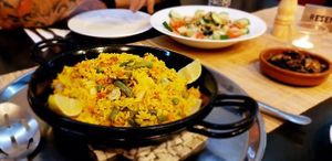 Veggie Paella 🥘 at El Espejo in La Palma