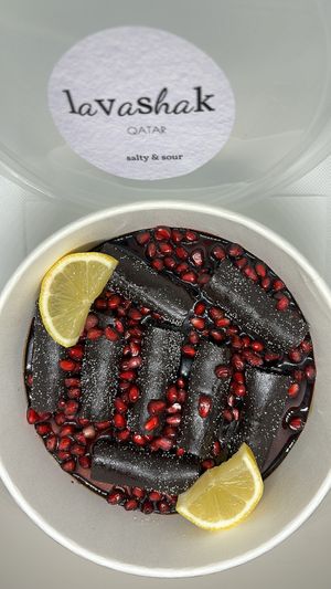 Salty and sour lavashak  at Lavashak in Doha