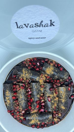 Spicy and sour lavashak  at Lavashak in Doha