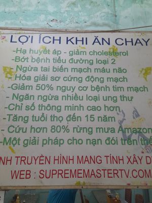 About veganism in Vietnamese only at Sen Vàng in Ho Chi Minh City