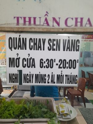 Opening times at Sen Vàng in Ho Chi Minh City
