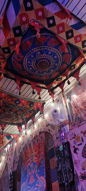 Gorgeous setting for your tofu based Thai vegan foods. at Another World in Chiang Mai