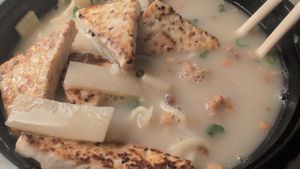 Broth and ingredients combined at Soupa Blvd in Kissimmee