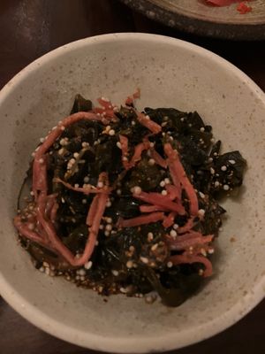 Wakame and cucumber salad at Iberico World Tapas  in Nottingham
