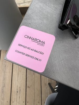 Name   at Cinnaroma Bakery in Loule