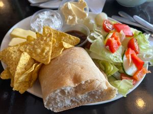 The vegan ploughmans lunch at The White Hare Cafe in Kirkby Stephen