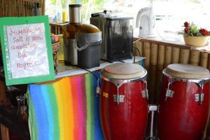 Musical instrument and more...  at Green Gallery in Koh Phangan