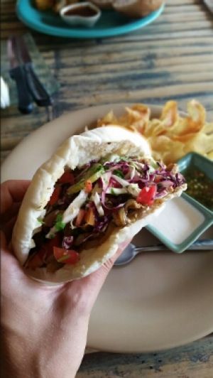 great selfmade chips! at Green Gallery in Koh Phangan