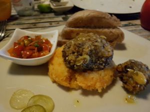 Snitzel  at Green Gallery in Koh Phangan