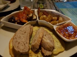 Breakfast set  at Green Gallery in Koh Phangan