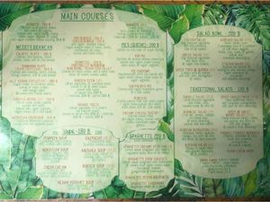 Main Courses & Salads at Green Gallery in Koh Phangan