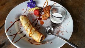 desert sample plate at Green Gallery in Koh Phangan