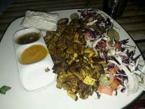 Shawarma plate at Green Gallery in Koh Phangan