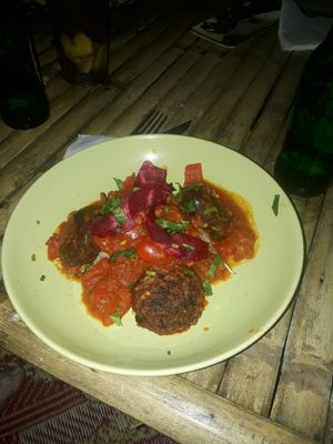 Sunset 'meatballs' at Green Gallery in Koh Phangan