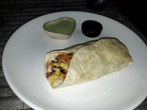 Greek souvlaki at Green Gallery in Koh Phangan