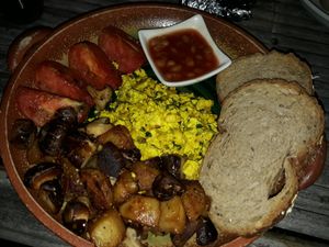 English breakfast (available all day) at Green Gallery in Koh Phangan