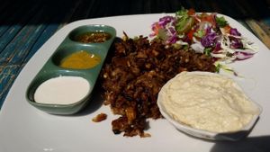 Delicious Vegan Shawarma at Green Gallery in Koh Phangan