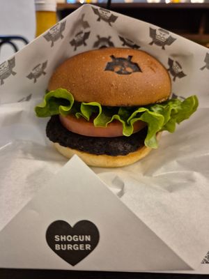 Hamburger at Shogun Burger Toyama in Toyama